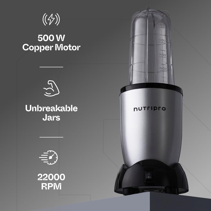 NutriPro 500W Juicer Mixer Grinder