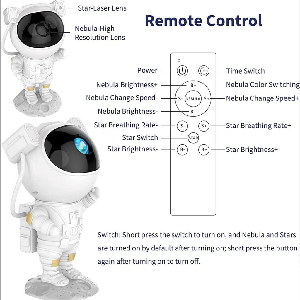 Astronaut Galaxy Star Projector