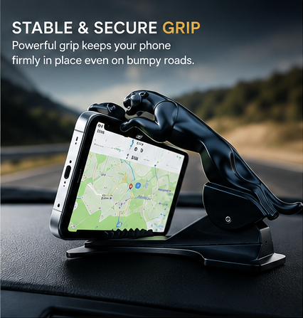 Jaguar Luxury Car Mobile Holder – Premium Dashboard & Air Vent Phone Mount | 360° Rotation