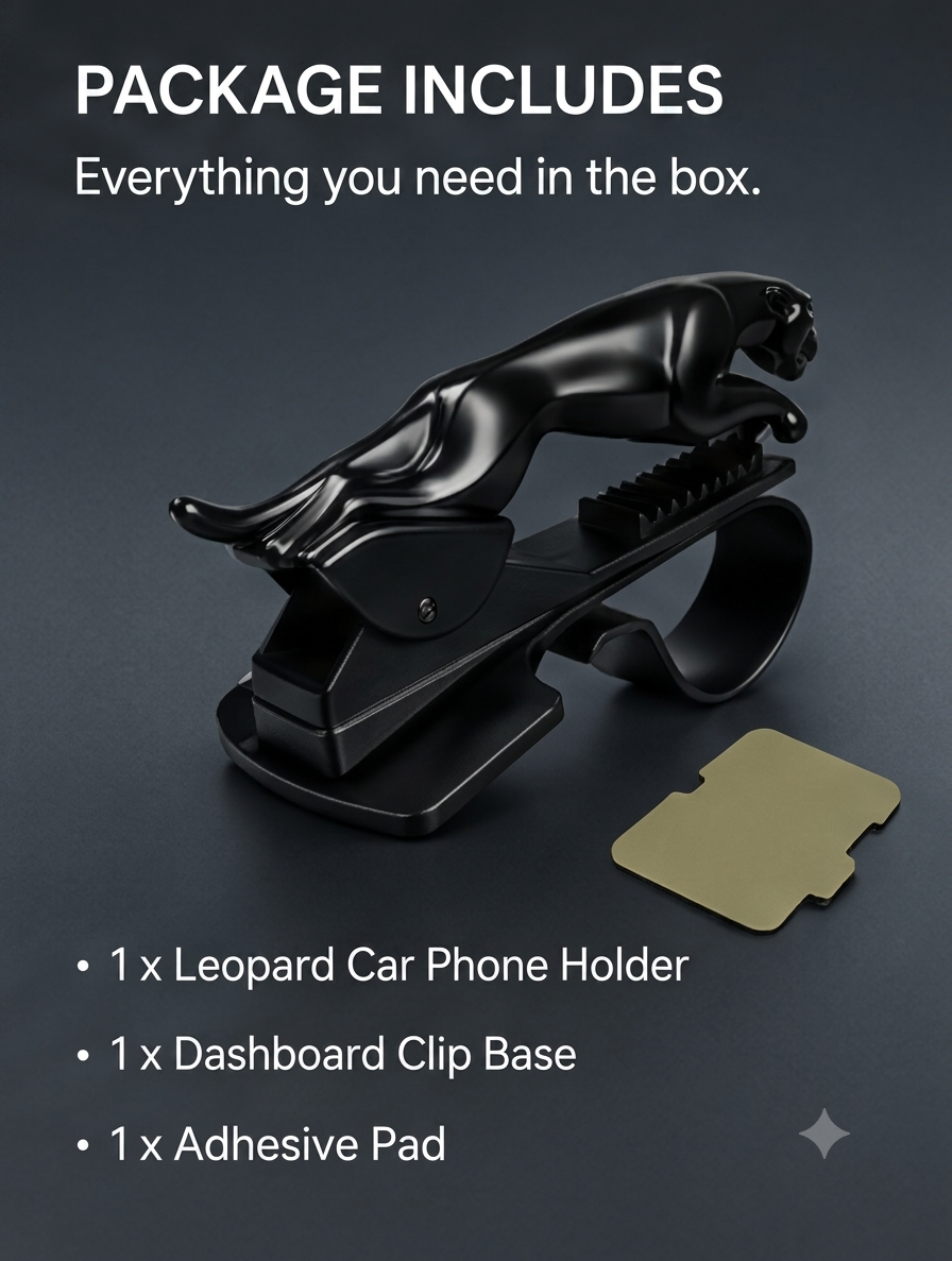 Jaguar Luxury Car Mobile Holder – Premium Dashboard & Air Vent Phone Mount | 360° Rotation