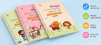 Magic Practice Copybook Set for Kids (4 Books + Magic Pen) | Reusable Handwriting Workbook | Preschool Learning Ages 3+