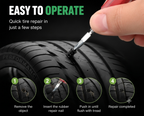 50PCS Tubeless Tire Repair Rubber Nail Kit – Quick Puncture Repair for Cars & Motorcycles | No Tire Removal Required