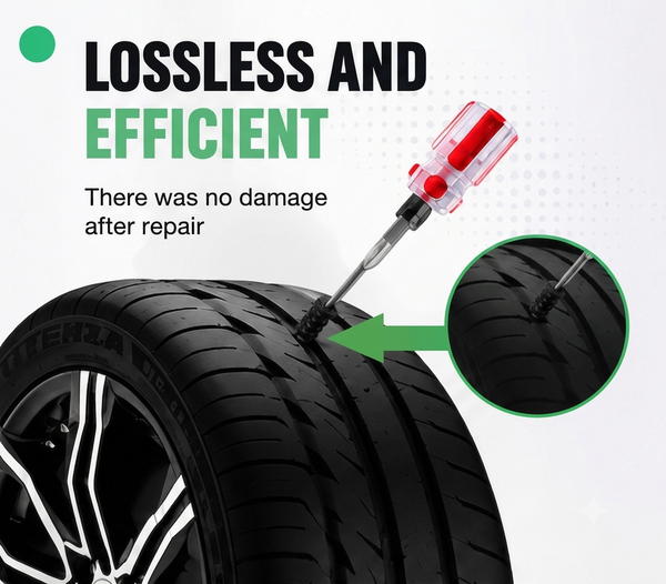 50PCS Tubeless Tire Repair Rubber Nail Kit – Quick Puncture Repair for Cars & Motorcycles | No Tire Removal Required